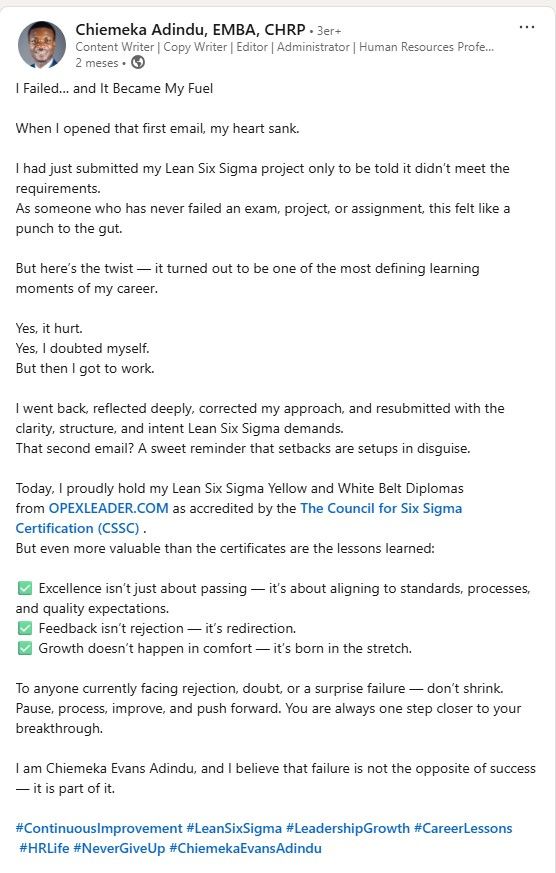 Chiemeka Adindu (Parte 1)